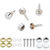 Lemfema Decorative Cosmetic Screw Pack of 10mm Cap Screw Cosmetic Stainless Makeup Mirror Plate Nameplate Decorative Caps Included Screws, Screws,