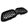 Diamond Look Front Bumper Kidney Grille for BMW X3 G01 X4 G02 2022 2023 2024 M40i sDrive20i M Sport Center Grilles Mesh