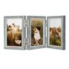 Afuly Photo Wood Wedding Present Frame, Postcard, 3-Sided, Stylish, Wall-Mounted, Gray, Foldable, 360° Rotatable, Tone, Gift, Birthday, Anniversary,