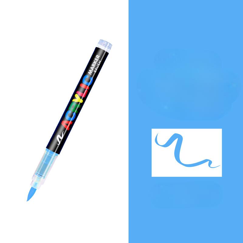 Acrylic Paint Pens, Soft Brush Tip Acrylic Paint Markers, Color Acrylic Markers Ideal For Canvas, Rock Painting, Wood, Stone, Glass, Ceramic