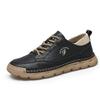 Модный бренд Уличная мужская многофункциональная шнуровка Удобная спортивная повседневная кожаная обувь Весенняя мода Дышащая повседневная кожаная обувь