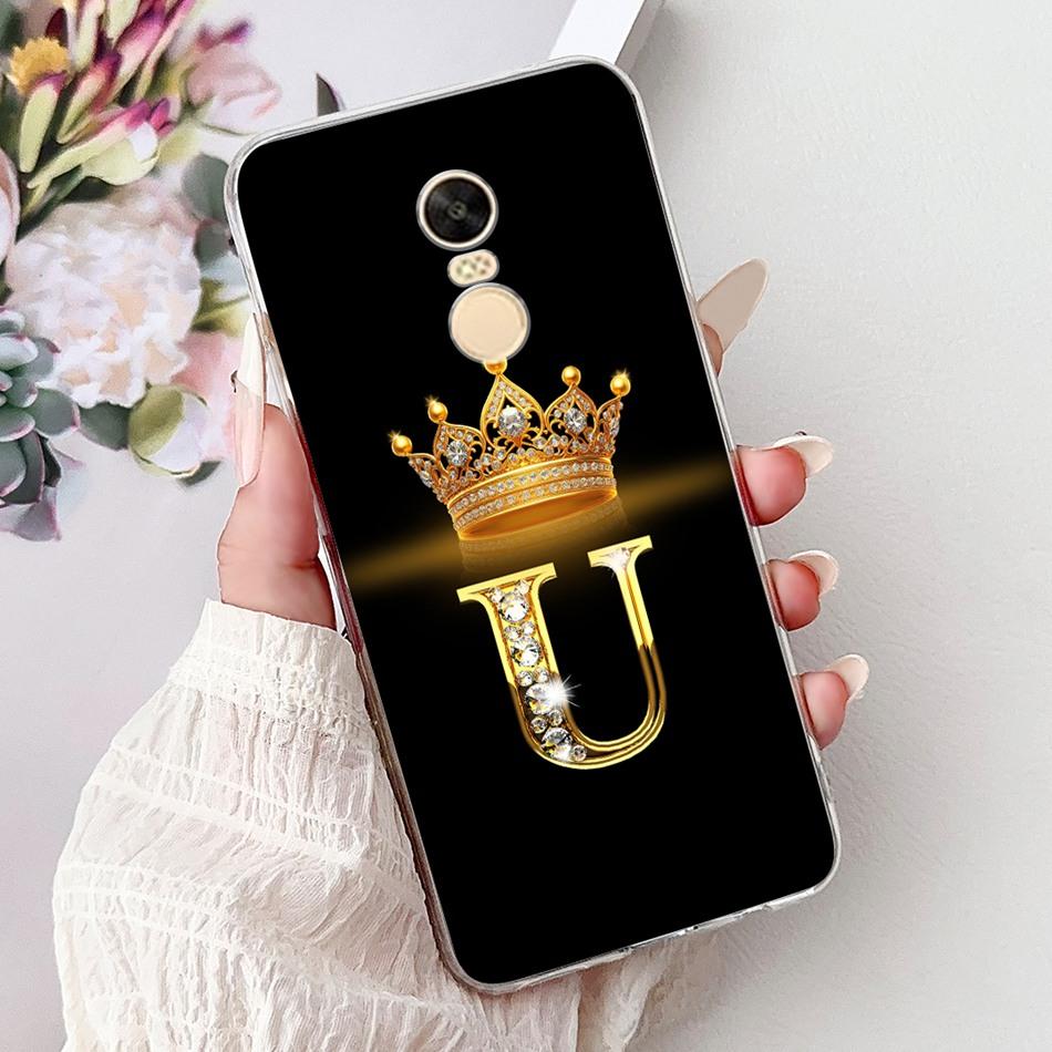 Для Xiaomi Redmi Note 4X (Note 4 Глобальная ) Модный чехол для телефона с буквой-короной для Redmi Note4X Note4 Global, мягкий силиконовый TPU
