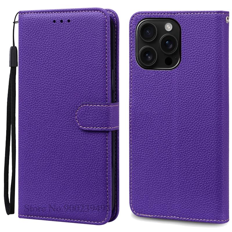 Чехол для iPhone 16, чехол-кошелек для iPhone 16 Pro Max, кожаный чехол-книжка для iPhone 16 Plus, чехол-книжка для iPhone 16 Pro Fundas