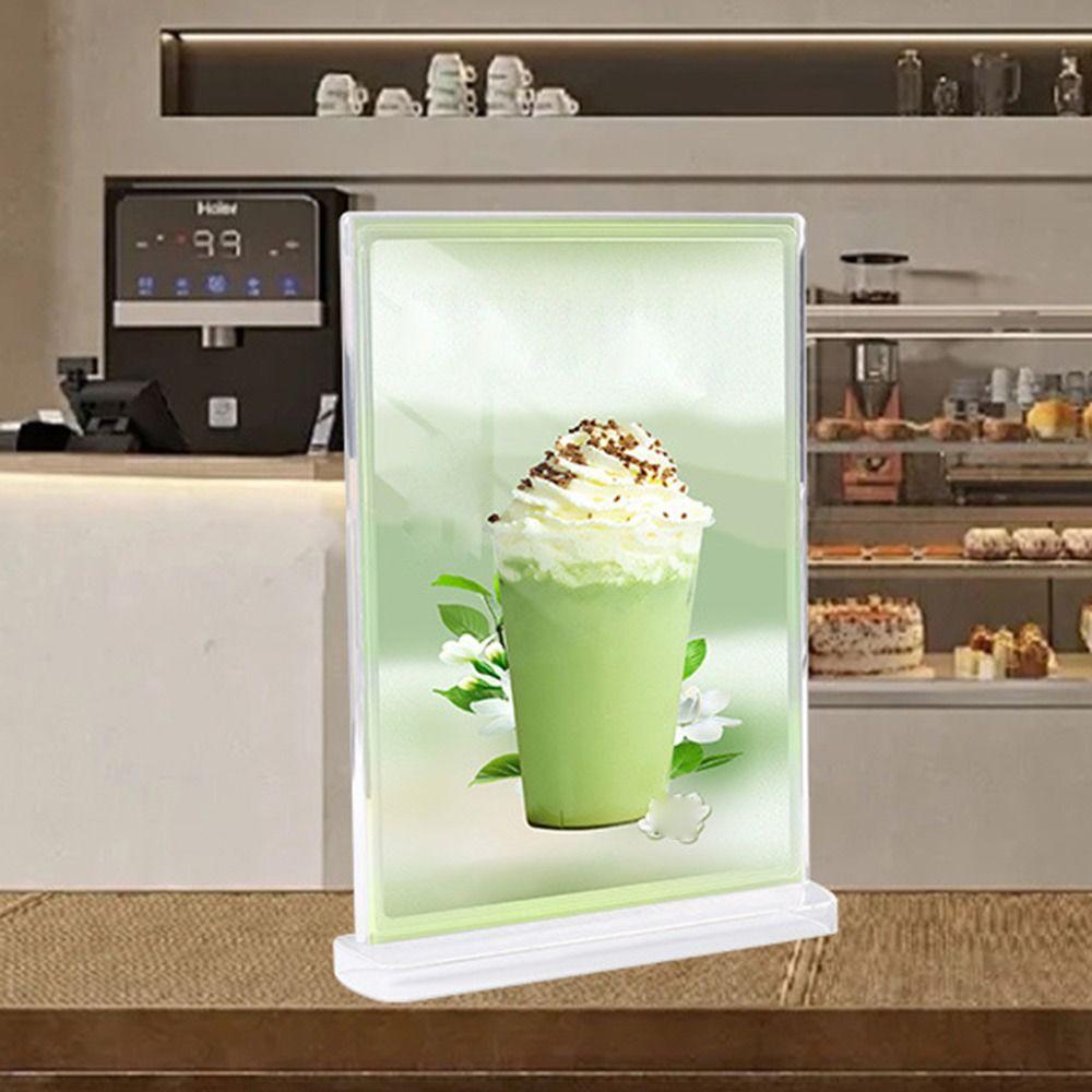 A4 A5 A6 Wine Catalog Menu Display Stand Acrylic Panel Table Card Sign Holder