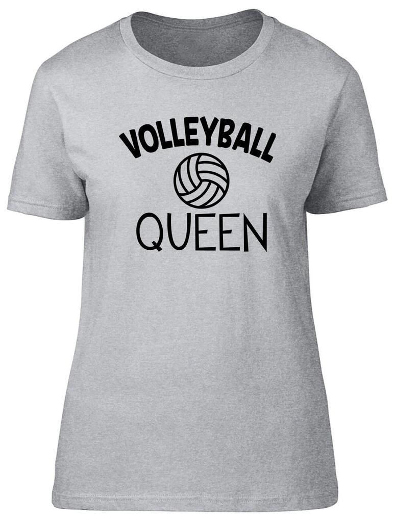 Volleyball Queen Fitted Unisexs Ladies T Shirt