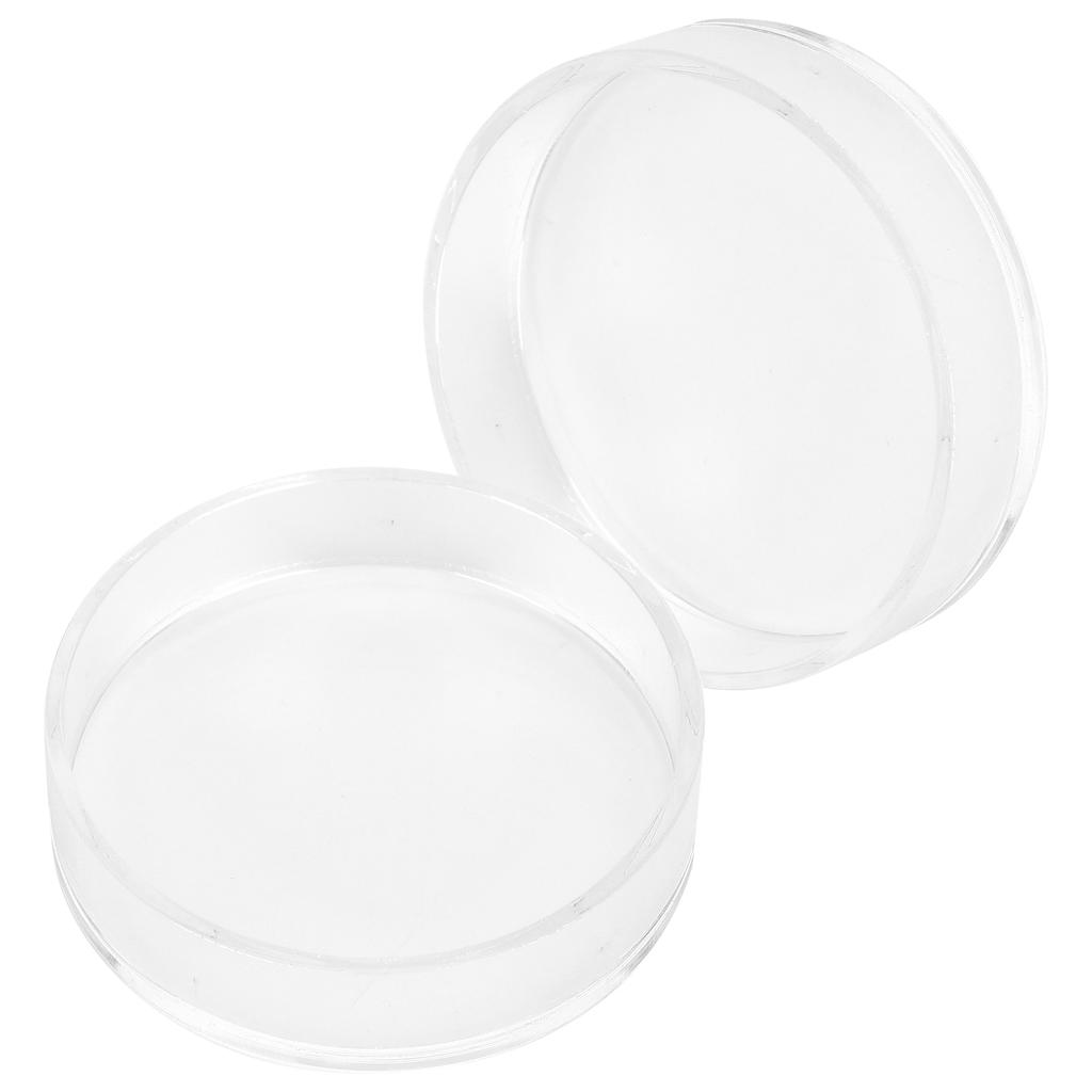 2PCS Aquarium Shrimp Feeding Dish Bowls Acrylic Fish Tank Feeder Round for Pet Turtle