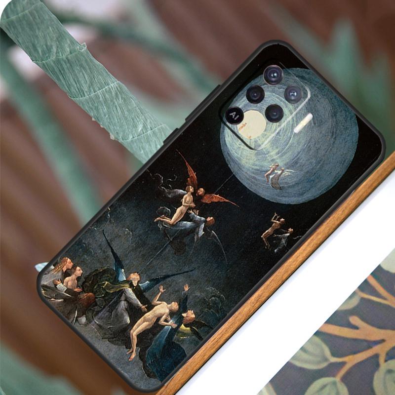 Художественная роспись Hieronymus Bosch для OPPO A52 A72 A92 A98 A78 A58 A5 A9 A15 A17 A77 A53S A57S A94 A74 A54 A16 A76 A96, чехол