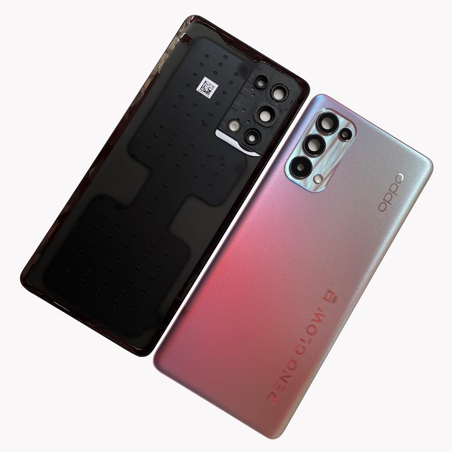 Задняя крышка батарейного отсека для Oppo Reno5 Pro 5G, задняя крышка PDSM00 PDST00 CPH2201, стекло задней двери корпуса с объективом