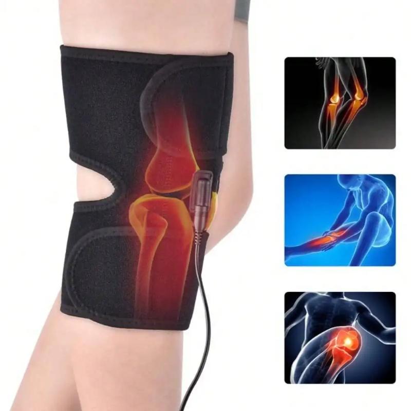 Electric Heated Knee Brace Adjustable Knee Pads for Cold Legs Warm Winter Thermal Knee Support Arthritis Pain Relief Massager