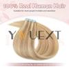 Lightweight Tape in Human Hair Extensions 12-20 inches Seamless PU Skin Weft Tape Hair Natural Straight 20pcs/pack 30G Tape Glue