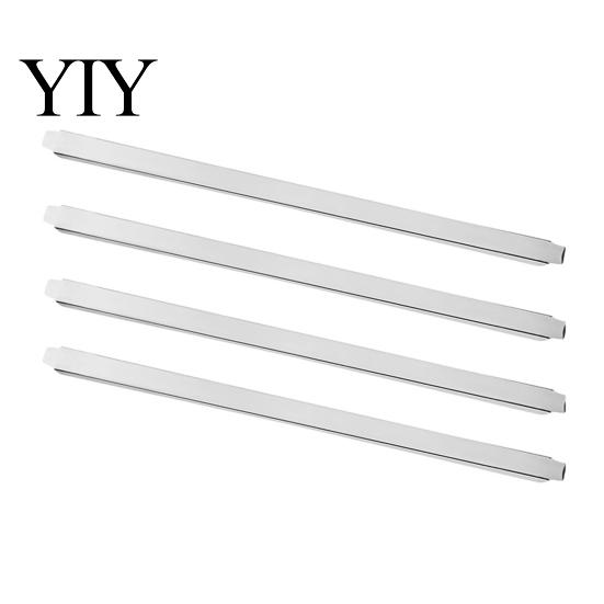 Sectional Food Pan Rail 4PCS Steam Table Adapter Bar, Commercial Grade Stainless Steel Professional Accessory Divider, Prep for Hotel Restaurant