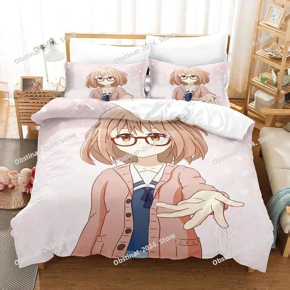 3D Beyond the Boundary Bedding Set Printed single Comforter Quilt Bed Cover Duvet Cover Pillow Case 3 Pieces Set Kids Adult Size