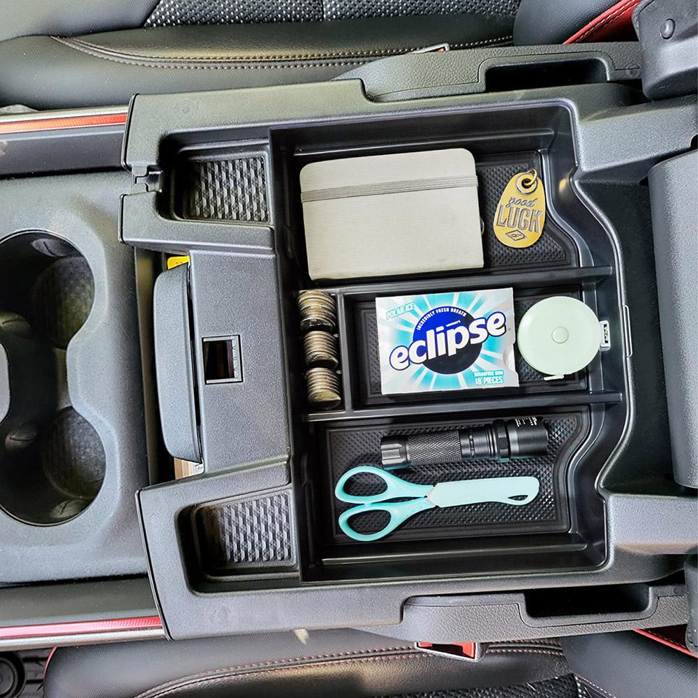 SJL4 Center Console Organizer for Dodge RAM 1500 2500 3500 2024 2023 2022 2021 2020 2019 Armrest Box Insert Tray Interior Accessories