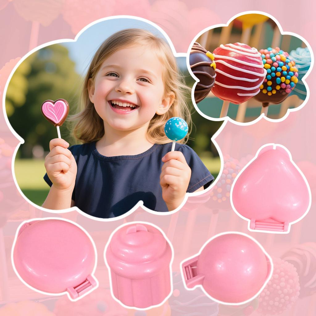 4 ШТ. Формы для выталкивания круглых пирожных, Набор прессов, Аксессуары для выпечки для домашней выпечки, Вечеринок по случаю дня рождения, Свадебных десертов