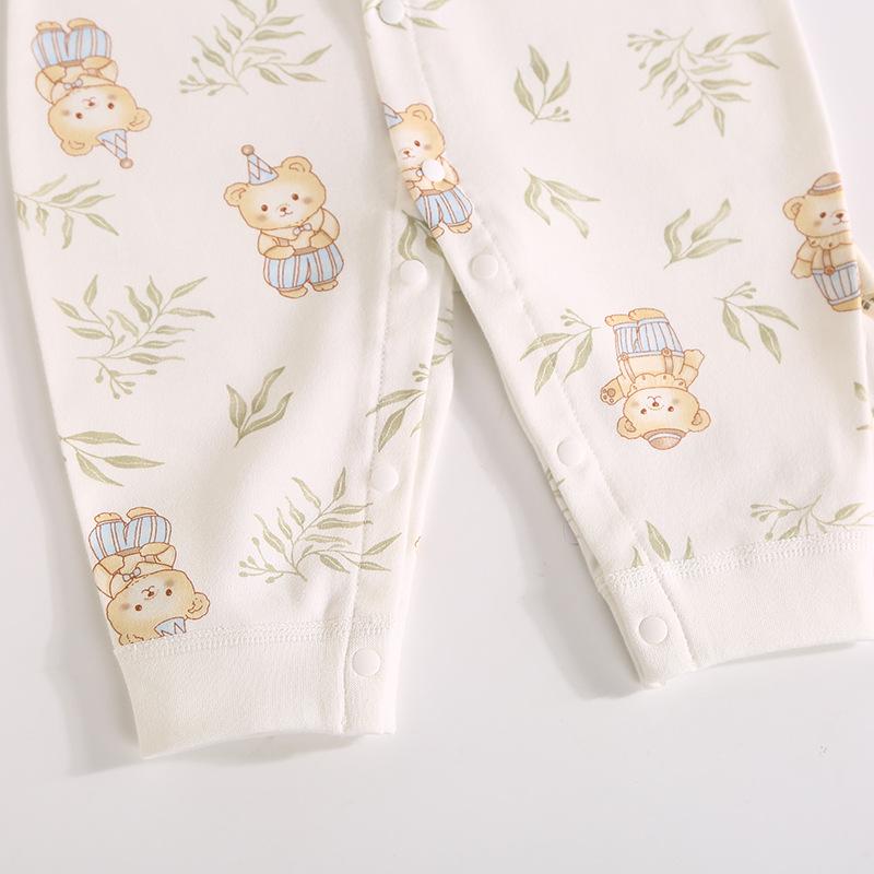 2025 New Pure Cotton Baby Jumpsuit for Spring, Autumn, and Winter - Newborn Toddler Inner Wear
