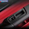 Car Accessories Door Armrest Window Lifter Switch Button Panel Frame Decoration Trim Carbon Pattern For Porsche Cayenne