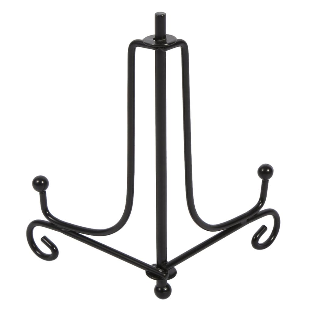 1 шт. 4    12  Железный мольберт Классическая подставка для дисплея Миска Тарелка Фоторамка Книга Искусство Черный