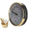 2 In 1 Sauna Thermometer Hygrometer Big Dial Aluminum Alloy Pyrometer Temperature Humidity Meter For Home Bath-house Sauna Room