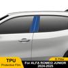 Для Alfa Romeo Junior 2026-2026 Автомобильная защитная TPU пленка на среднюю стойку (B-pillar) Антицарапающая наклейка Готовая вырезка PPF Пленочная накладка Аксессуары