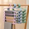 Clothes Hangers Trousers Pants Hangers Towel Scarfs Racks Pants Holders 5 Layers Clothes Hangers Closet Storage Organization