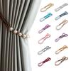Punch Free Beaded Pearl Magnetic Curtain Tieback Rope Buckle Holder Strap Decor