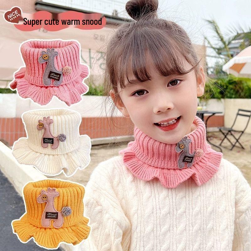Новое поступление: Детский толстый вязаный шарф-манишка для осени и зимы