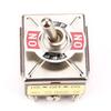 3 Position Toggle Switch 4PDT 15A/250VAC 10A/380VAC Rocker Switch 12 Pin 12mm Mini Size ON/OFF/ON Toggle Industrial Use