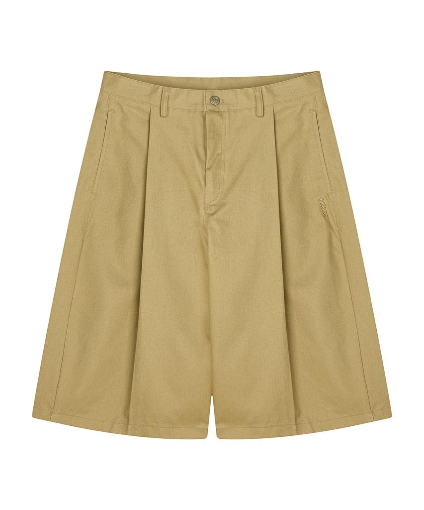 NOISE Cotton Bermuda Pants - Beige