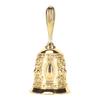Golden Hand Ring Bell Embossing Golden Call Bell for Restaurant Service Hand Bell for Wedding