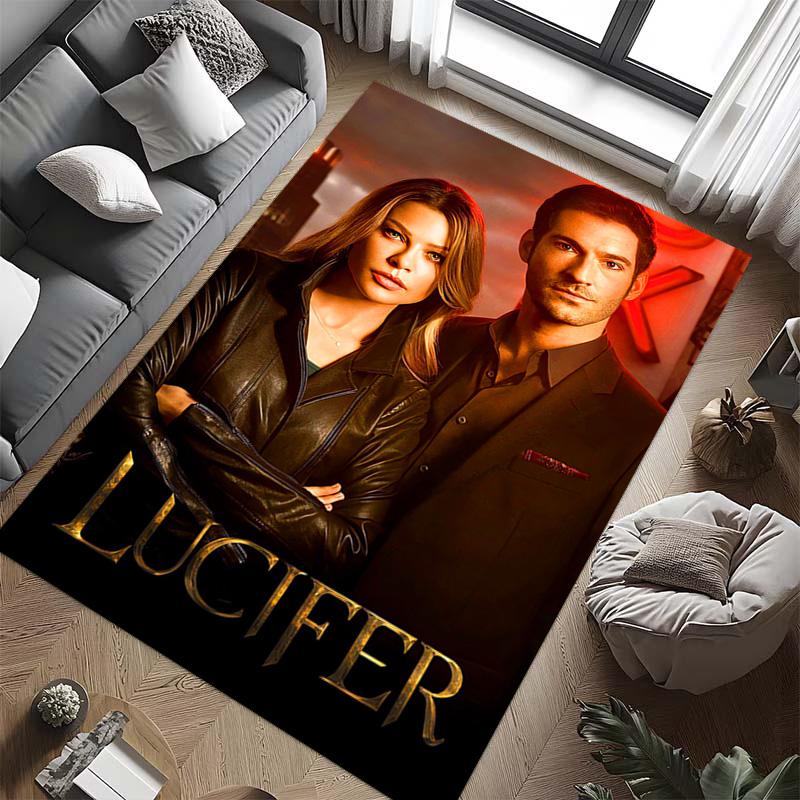 Ковер Lucifer Glow Подходит для всех сезонов Печать Защитная подкладка Комната Рождественские подарки