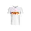 Under Armour Letter Print Casual Round Neck Pullover Short Sleeve Regular T-Shirt Men Tops White 1382827-100