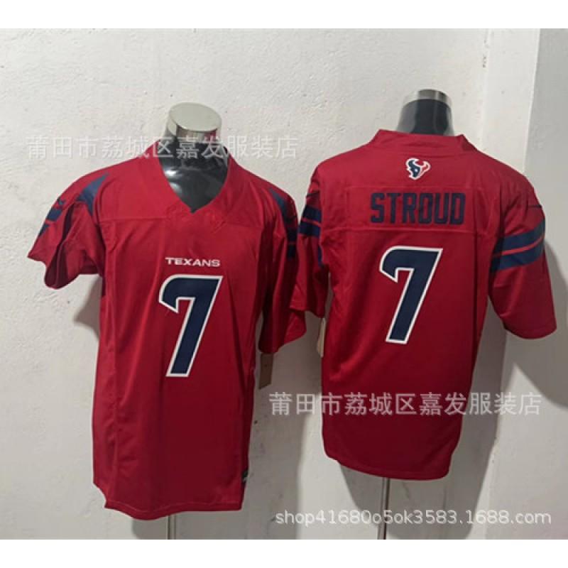 Houston Texans NFL Football Jersey Stroud 7 Mens Premium Cotton Performance Third Generation