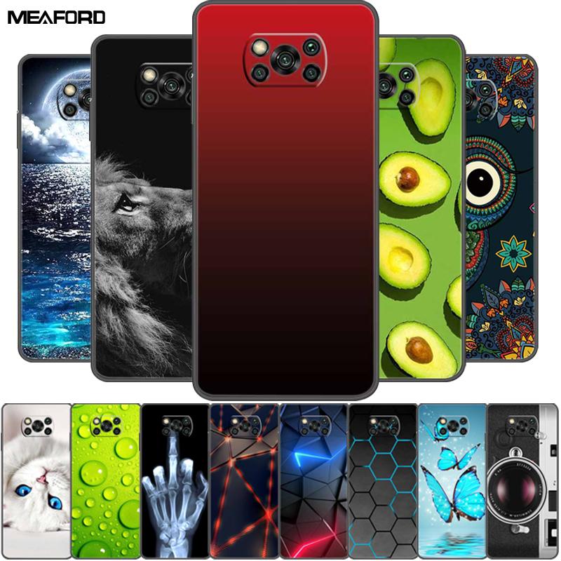 Чехол для Poco X3 Pro X3 NFC Модный Мягкий Силиконовый ТПУ Задняя Крышка Для Xiaomi Poco X3 NFC Чехол Ударопрочный Coque PocoX3 X 3 X3Pro
