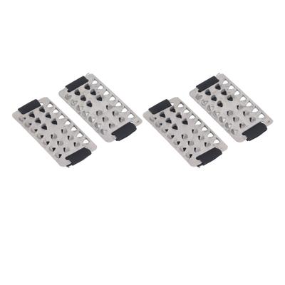 2 пары захватов для снега и льда, 26 точек, нержавеющая сталь, крючок и петля, противоскользящие ручки