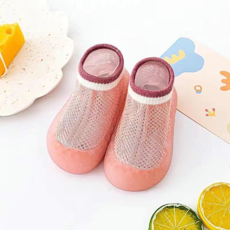 Весна-лето, новые детские носки из гребенного хлопка с мягкой подошвой, нескользящие, дышащие, для ходьбы, сетчатые