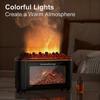Диффузор эфирных масел с пламенем камина, 7 цветов, увлажнитель холодного тумана с автоматическим отключением, 150 мл для дома, спальни, офиса, йоги