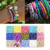 36000 шт. плоские круглые бусины-разделители из полимерной глины для изготовления ювелирных изделий, браслетов, ожерелья, сережек, фурнитура «сделай сам», ремесло с пластиковой коробкой для хранения