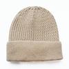 Fashionable classic unisex warm woolen hat, jacquard solid color plain knit hat, cold weather hat, pullover ski hat