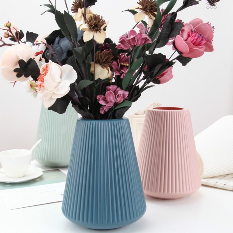 MIT Simple Европейский Стиль Маленькая Ваза Гостиная Цветочная Композиция Цветочное Украшение Гидропонное Растение Пластиковая Бутылка