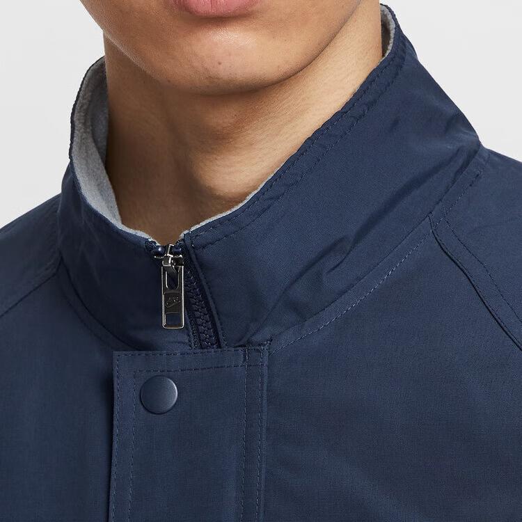 Nike Клубное поло с воротником, спортивное повседневное, свободная куртка, мужская куртка, синяя FZ0657451