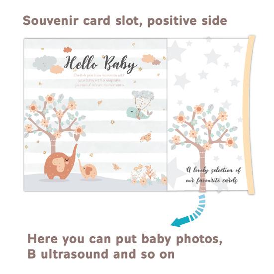 Yousheng Baby Growth Record Book Scrapbook Stickers Story-like Baby Milestone Album DIY Friendly Baby Development Scrapbook