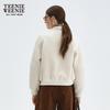 Teenie Weenie Women's Wool Blend Baseball Jacket