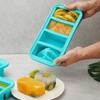 Silicone Freezer Tray with Lid Leak-proof Soup Freezer Container BPA-Free Space-saving Freezing Ice Tray Mold