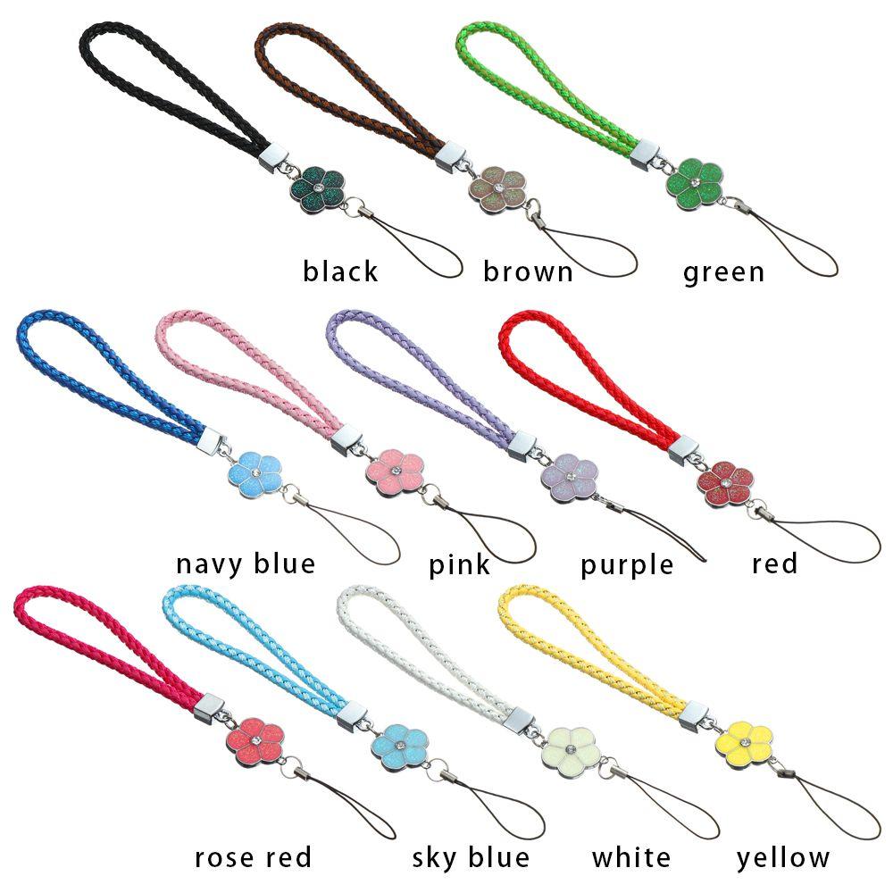 Anti-lost Lanyard Phone Strap Lanyard Keychain Wrist Rope Plum Blossom Woven Mobile Phone Lanyard