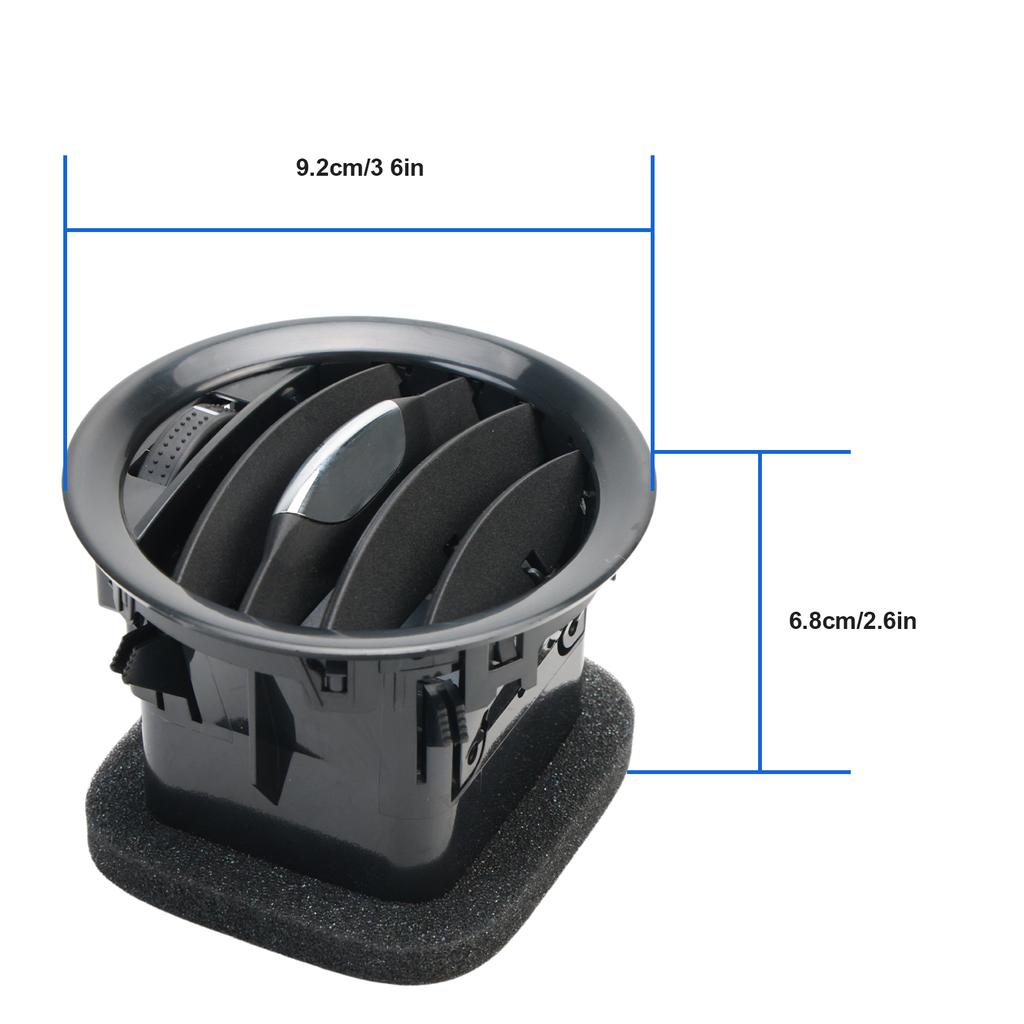 4 шт. Решетка вентиляционного отверстия кондиционера для Vauxhall ADAM Corsa D, крышка вентиляционного отверстия кондиционера 13417363 (Черный глянец)