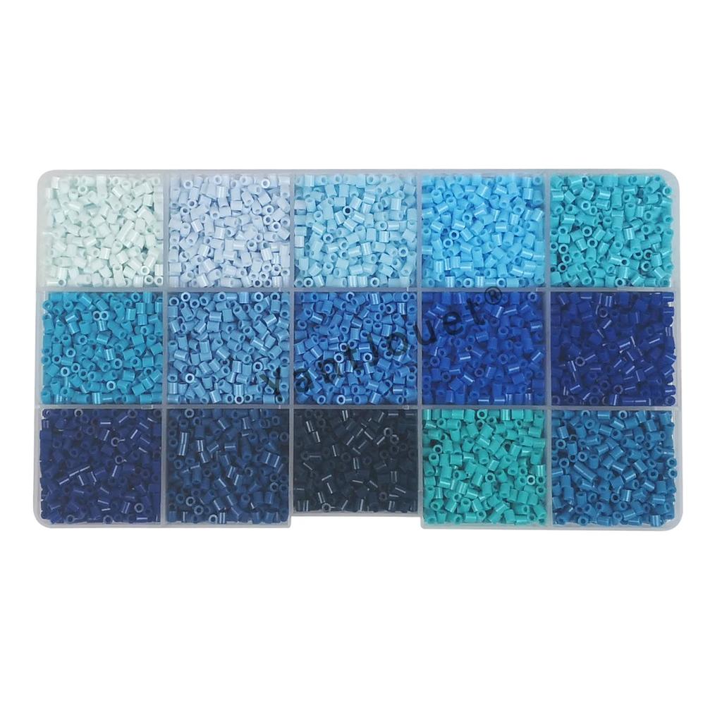 Yantjouet 15 цветов 2,6 мм Мини-бусины Набор цветов 650 шт. Hama Beads Пазл Игрушка Подарок Для Ребенка DIY Термобусины Для Ребенка Детский Подарок