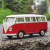 Welly 1/24 Volkswagen VW T1 BUS Сплавная машина Литые и игрушечные транспортные средства Модель автомобиля Миниатюрная масштабная модель автомобиля Игрушка для детей