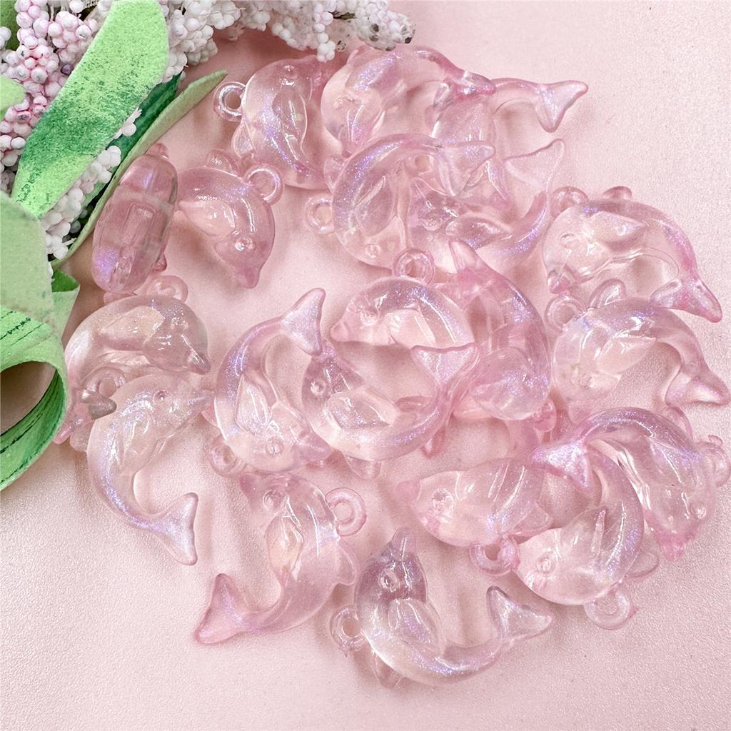 Высокое качество 15,6*20,5 мм акриловые свободные бусины ожерелье модные браслеты в форме дельфина 20 шт DIY для изготовления ювелирных изделий ювелирные аксессуары