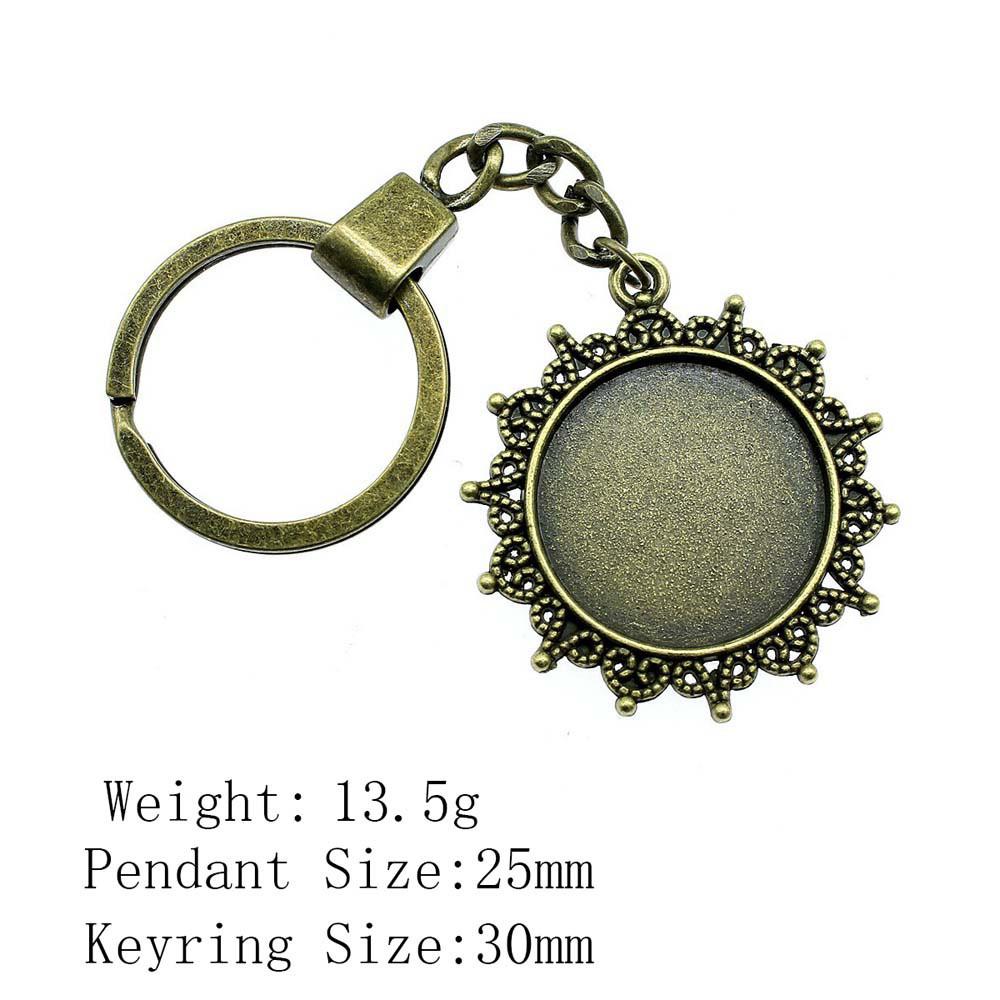 Брелок ко Дню святого Валентина, круглый стеклянный кабошон, подставка для ключей, брелки для ключей, принадлежности для творчества, цепочка для женщин