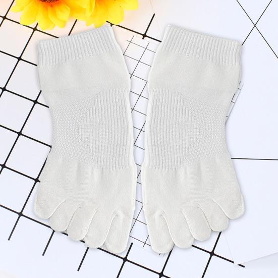 1 пара хлопковых коротких носков с пятью пальцами для женщин и девушек, дышащие, влагоотводящие, с раздельными пальцами, повседневные, для пилатеса, йоги, спортзала, фитнеса, спортивные носки для ежедневной носки